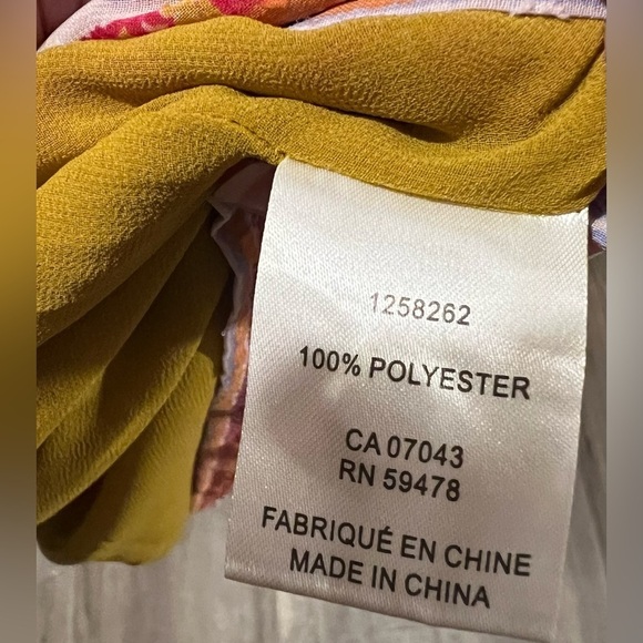 NEW!! Joie Yellow with Pink & Purple Floral Design Blouse in Size Small NWT! ๐ - Picture 14 of 14
